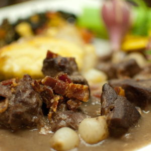 Allstad Farm Beef Bourguignon w' Mushrooms Baby Onions & Bacon