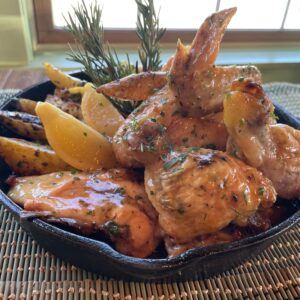 Preserved Lemon Roast Chicken w' Herb Gravy