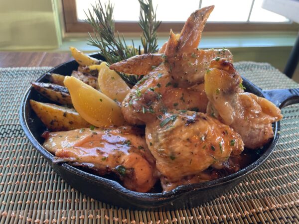 Preserved Lemon Roast Chicken w' Herb Gravy