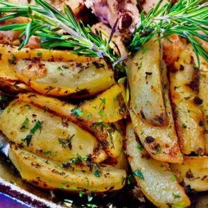 Greek Lemon Garlic Oregano Roast Potatoes