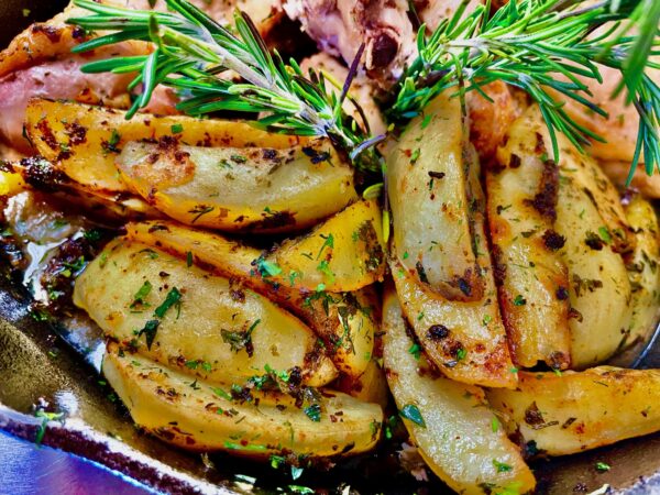 Greek Lemon Garlic Oregano Roast Potatoes